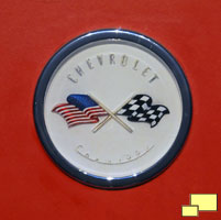 Proposed 1953 EX-122 Corvette nose badge