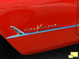 1954 Chevrolet Corvette Side Emblem Production Corvette