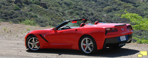 2015 Corvette in Torch Red