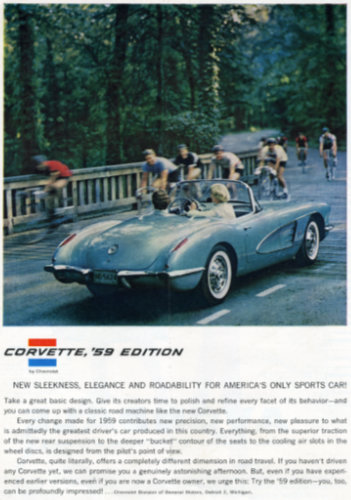 1959 Corvette College Bicycling Team