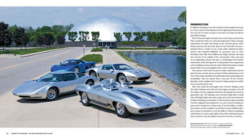 Four Concept Corvettes