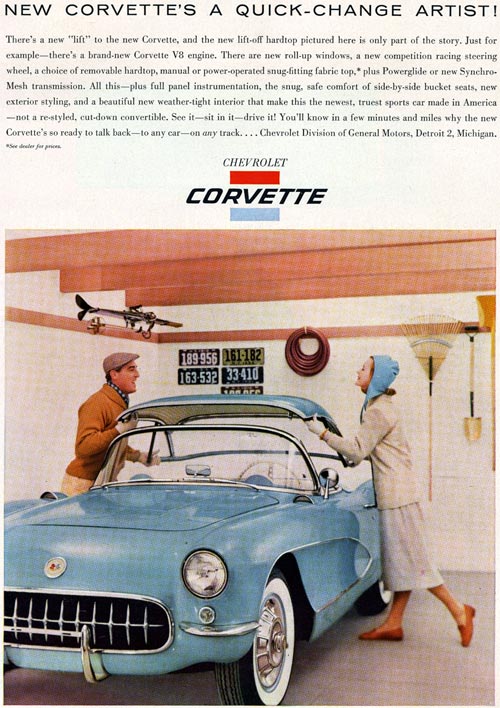 1956 Corvette hardtop ad