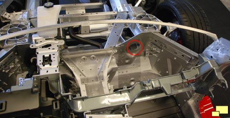 2020 Corvette C8 Chassis Right Hand Drive Steering Column Provision