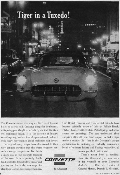1957 Corvette Tiger in a Tuxedo