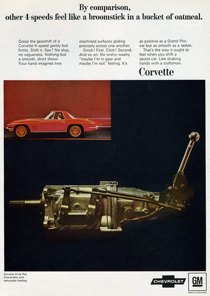 1967 Corvette 4 speed transmission ad