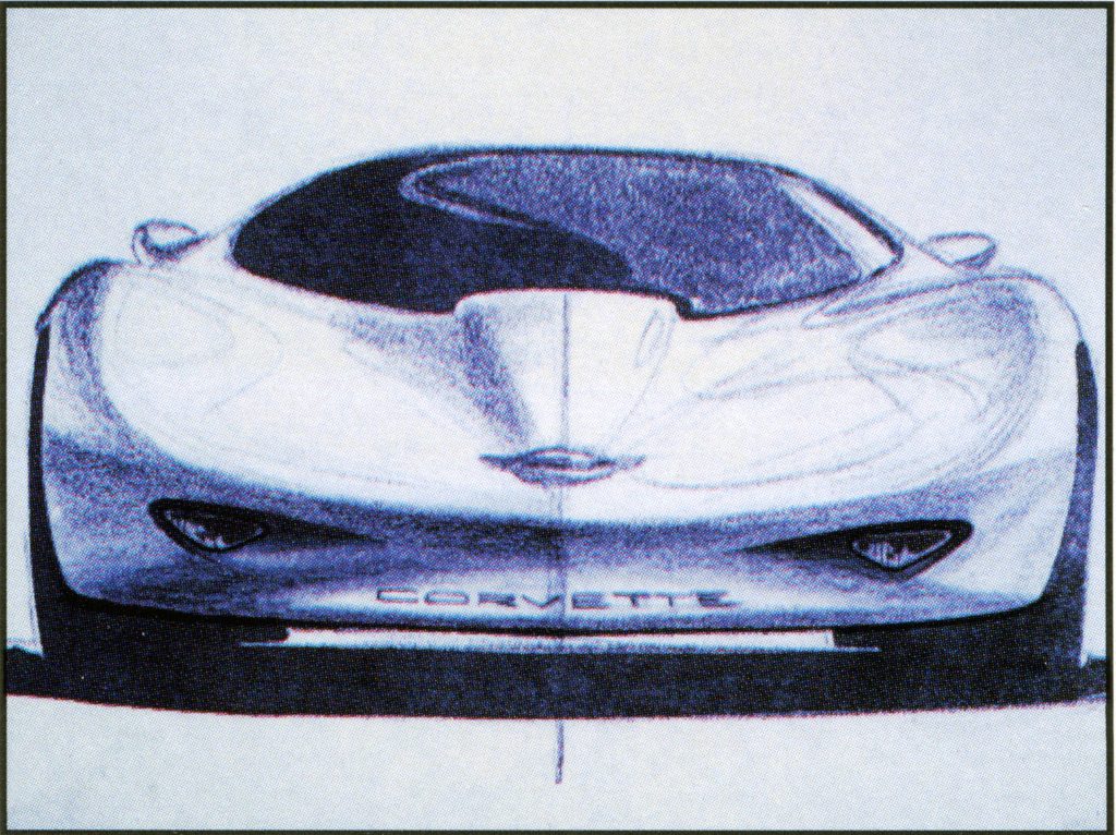 C5 Corvette design rendering