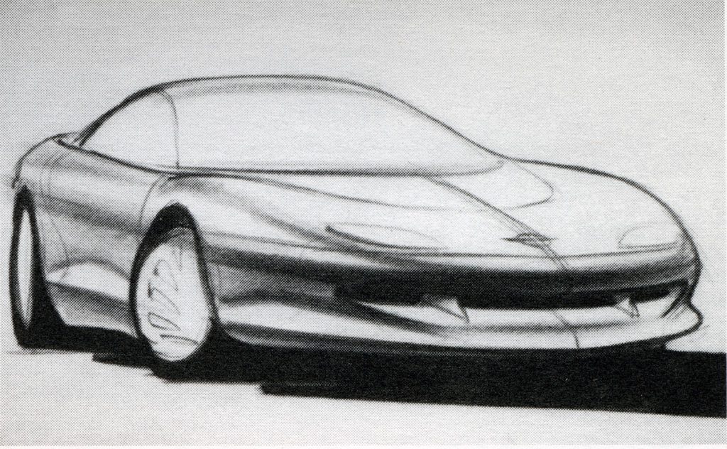 C5 Corvette design rendering
