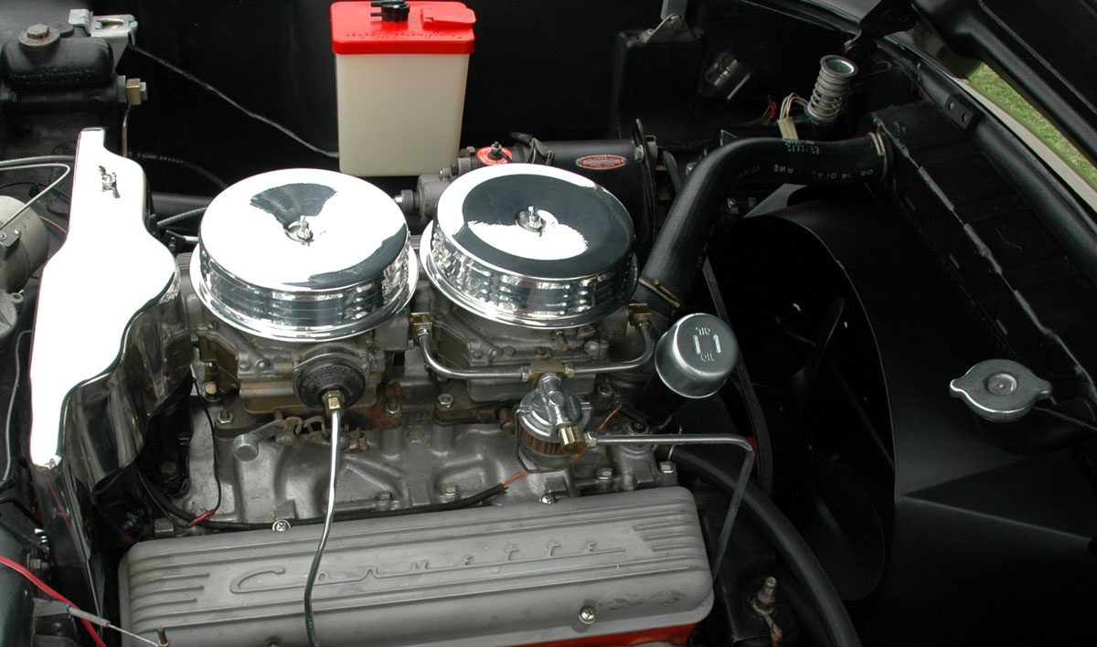 1957 Corvette Non Airbox Engine Bay