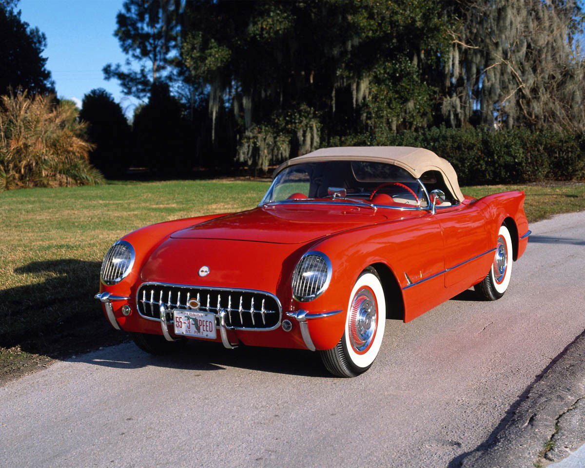 1955 Corvette in Gypsy Red