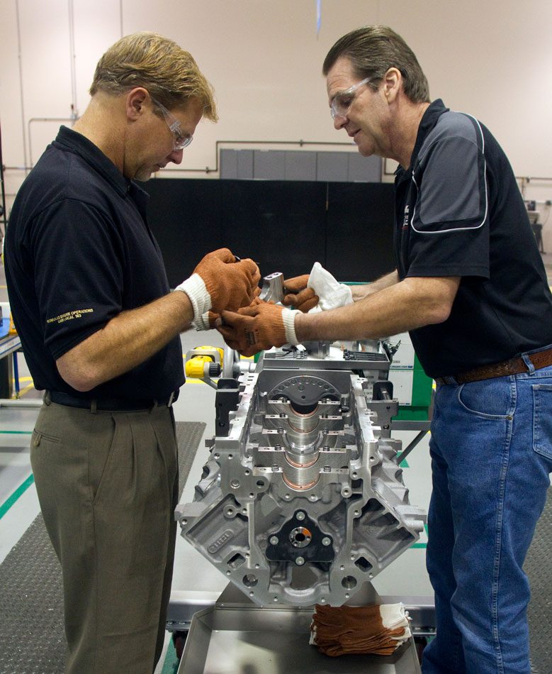 November 29, 2011: The 100 Millionth Small Block Chevy Engine is Built by Dave Cetnar of the UAW