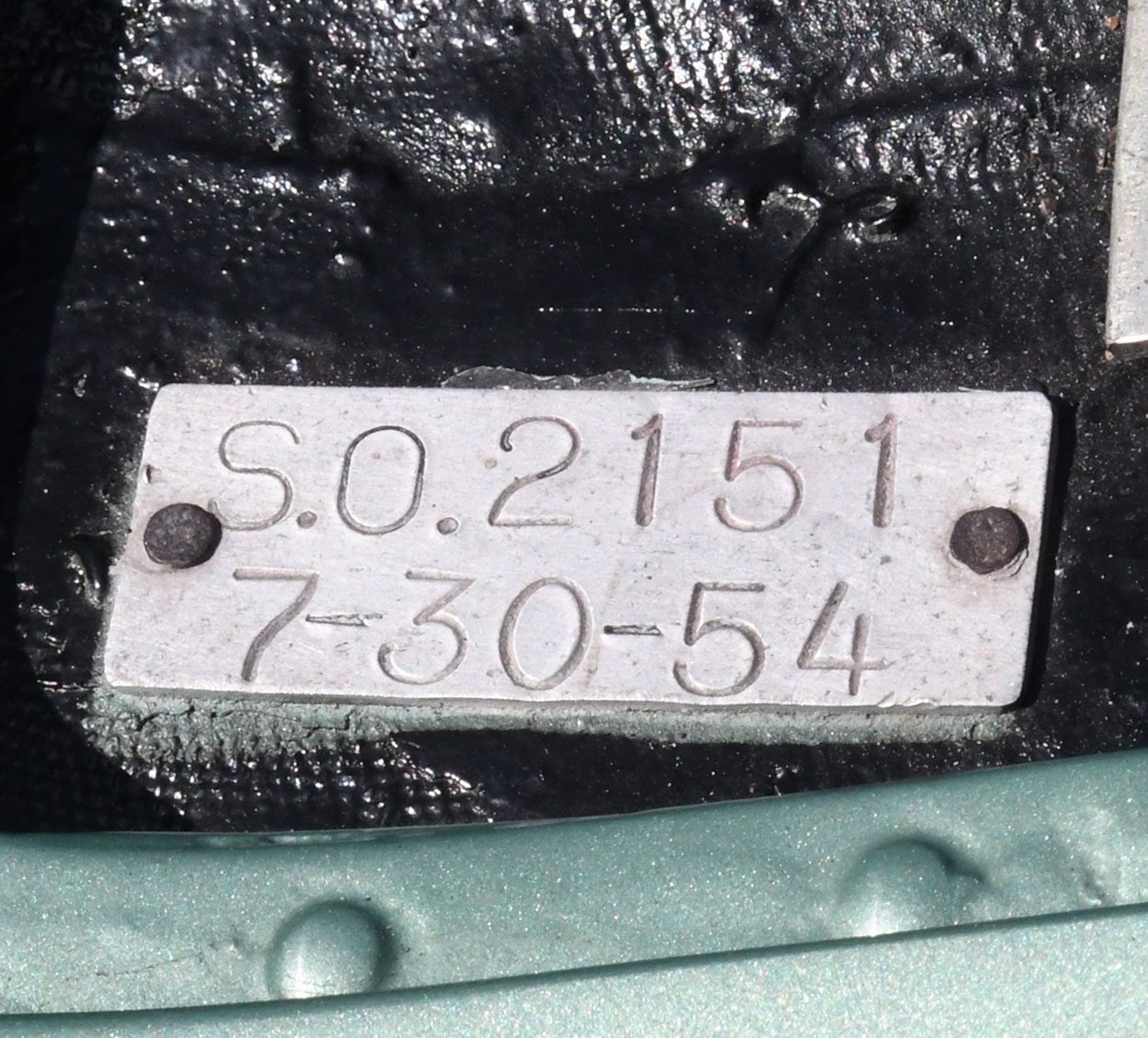 1954 Corvette, Pennant Blue
